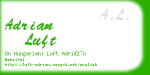 adrian luft business card